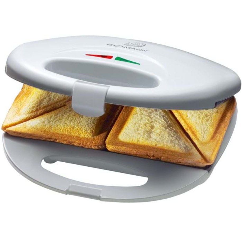 Voileipägrilli - Bomann Voileipägrilli Sandwichmaker - Valkoinen - 650160