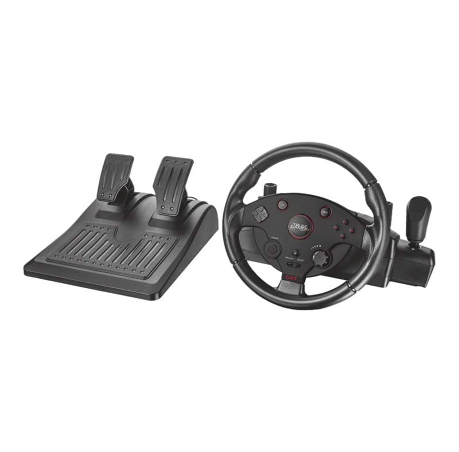 Pelit - lisävarusteet - Trust GXT 288 Racing Wheel - Wired Steering wheel & Pedal set - PC - 20293