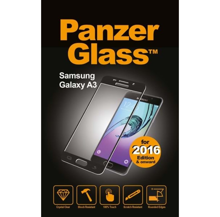 Puhelintarvikkeet - Näytönsuojat - PanzerGlass Samsung Galaxy A3 (2016) - Black - PANZER1551