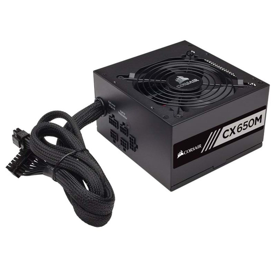 Virtalähde - Corsair CX650M Virtalähde - 650 Watt - 120 mm - ATX - 80 Plus Pronssi sertifioitu - CP-9020103-EU