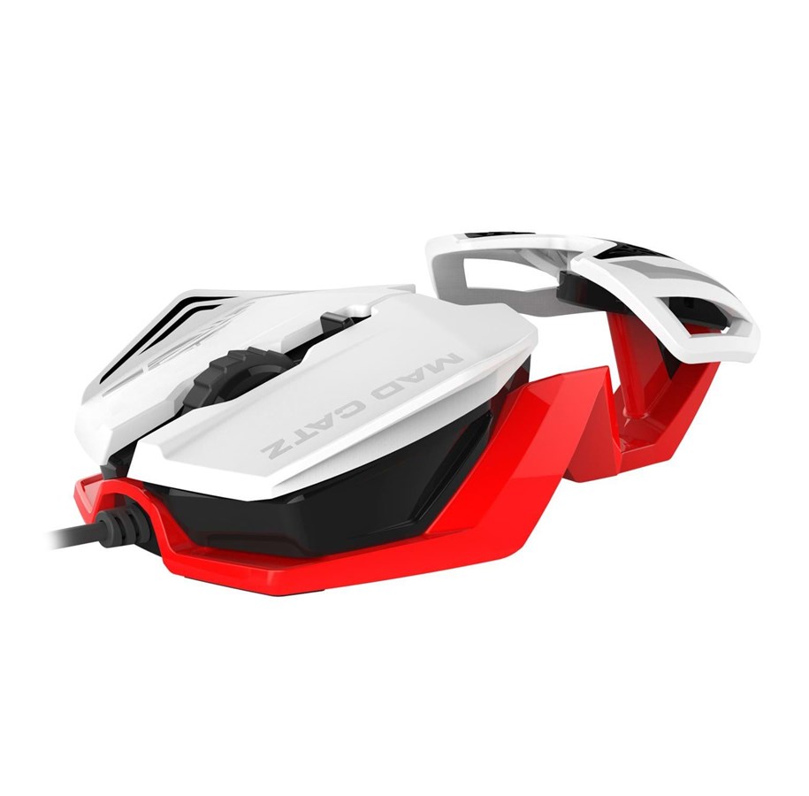 Hiiret - Mad Catz R.A.T. 1 - White/Red - Pelihiiri - Optinen - 6 painiketta - Valkoinen - MCB437260001/06/1
