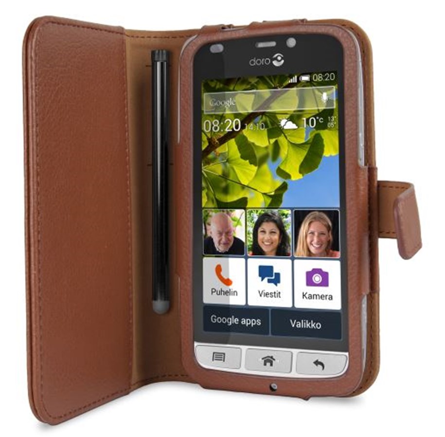 Puhelin - Kannet ja kotelot - Doro Liberto 820 Book case Brown - 6719