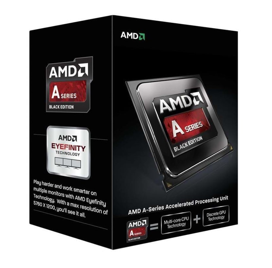 CPU - AMD A10-7870K Black+ CPU - 4 ydintä - 3.9 GHz - AMD FM2+ - AMD Boxed (jäähdyttimen kanssa) - AD787KXDJCSBX
