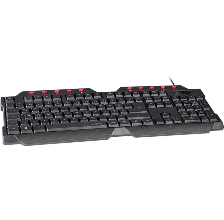 Näppäimistöt - Speed-Link FERUS Gaming Keyboard - ND - Pelinäppäimistö - Pohjoismainen - Musta - SL-670000-BK-NC
