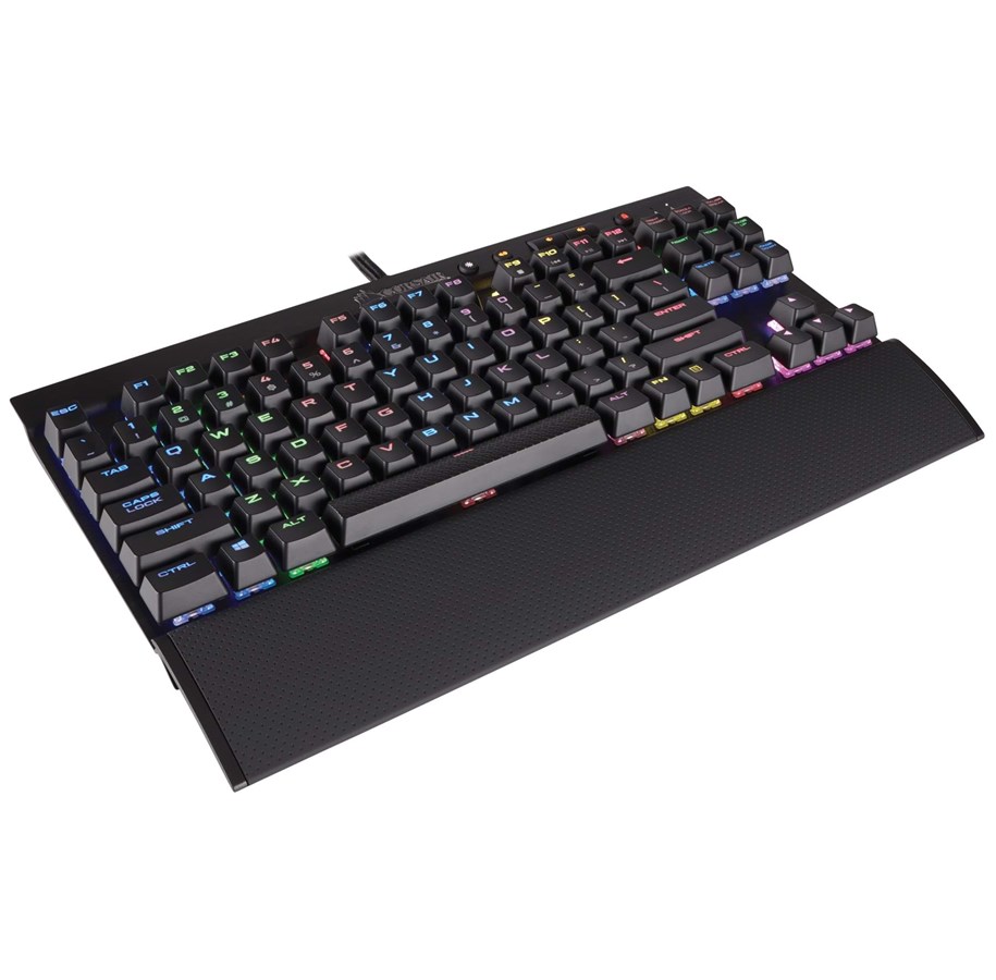 Näppäimistöt - Corsair Gaming K65 LUX RGB MX Red - ND - Pelinäppäimistö - ilman numpadia - Pohjoismainen - Musta - CH-9110010-ND