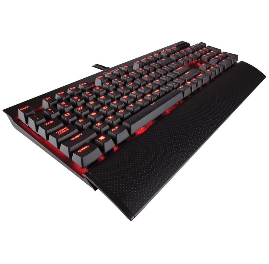 Näppäimistöt - Corsair Gaming K70 LUX Red MX Brown - ND - Pelinäppäimistö - Pohjoismainen - Musta - CH-9101022-ND