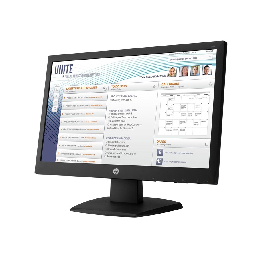 Näyttö - 18" HP v197 - V5J61AA#ABB