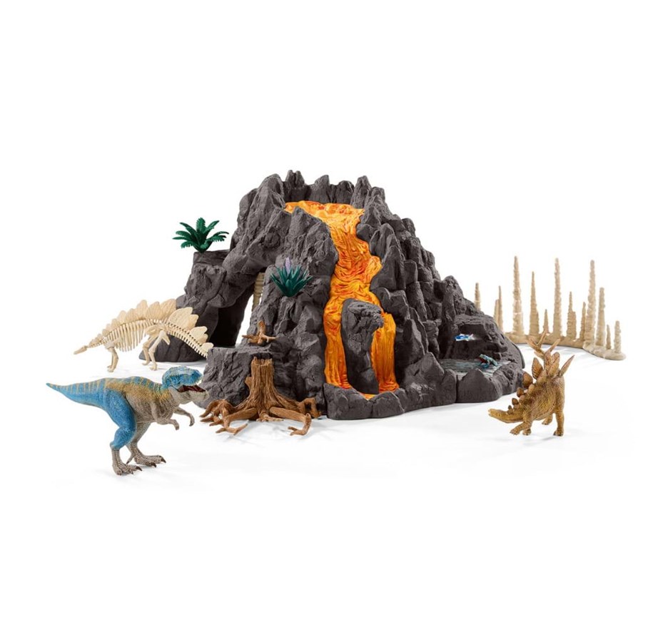Hahmot - Schleich Giant volcano with T-rex - 42305