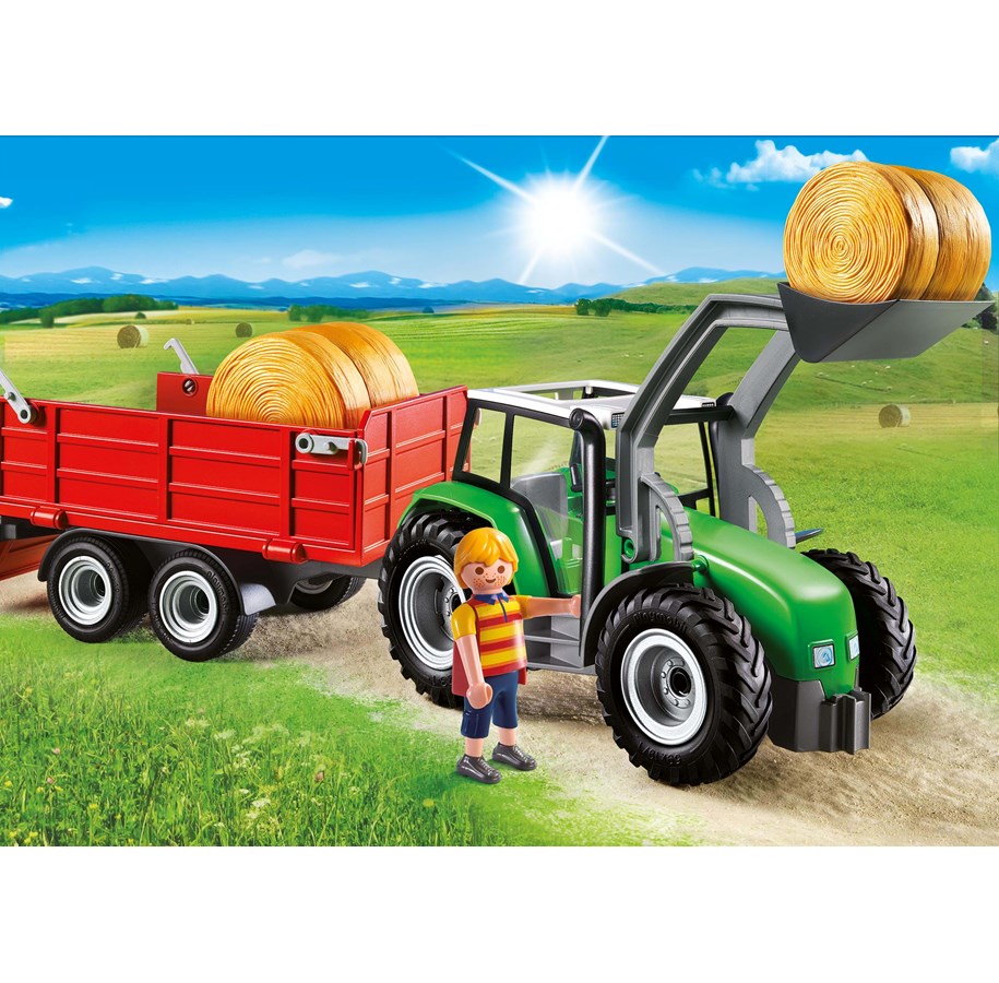 Playmobil - Playmobil Country - Suuri traktori ja perävaunu - 6130