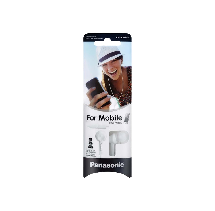 Kuulokkeet - Panasonic RP-TCM105E - RP-TCM105E-W
