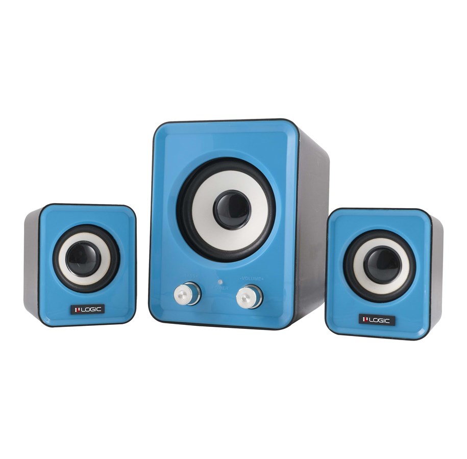 Kaiuttimet - PC - Logic LS-20 - 2.1 kanava - Sininen - G-Y-0LS20-BLU-2