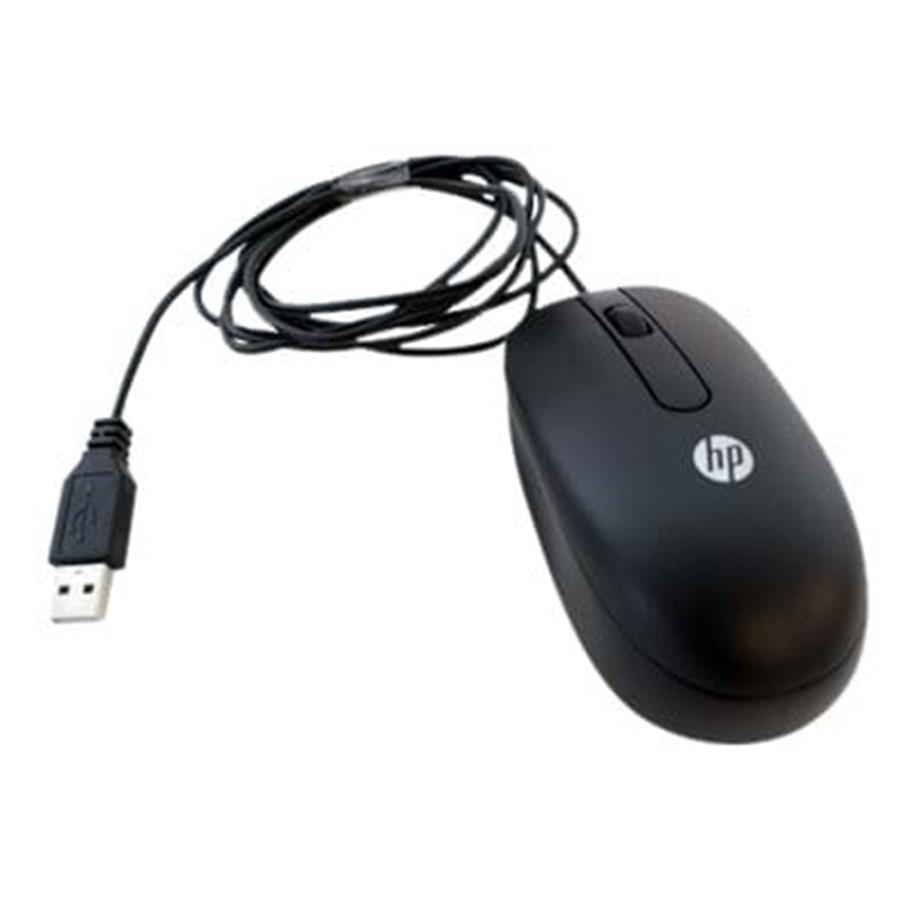 Hiiret - HP 3-napainen USB-laserhiiri - Hiiri - Laser - 2 painiketta - Musta - 674318-001