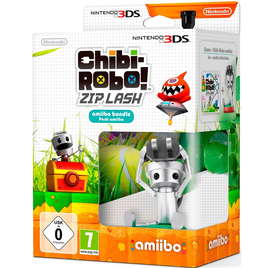 Pelit - Chibi-Robo! Zip Lash - Amiibo Edition - Nintendo 3DS - Toiminta/Seikkailu - 0045496529239