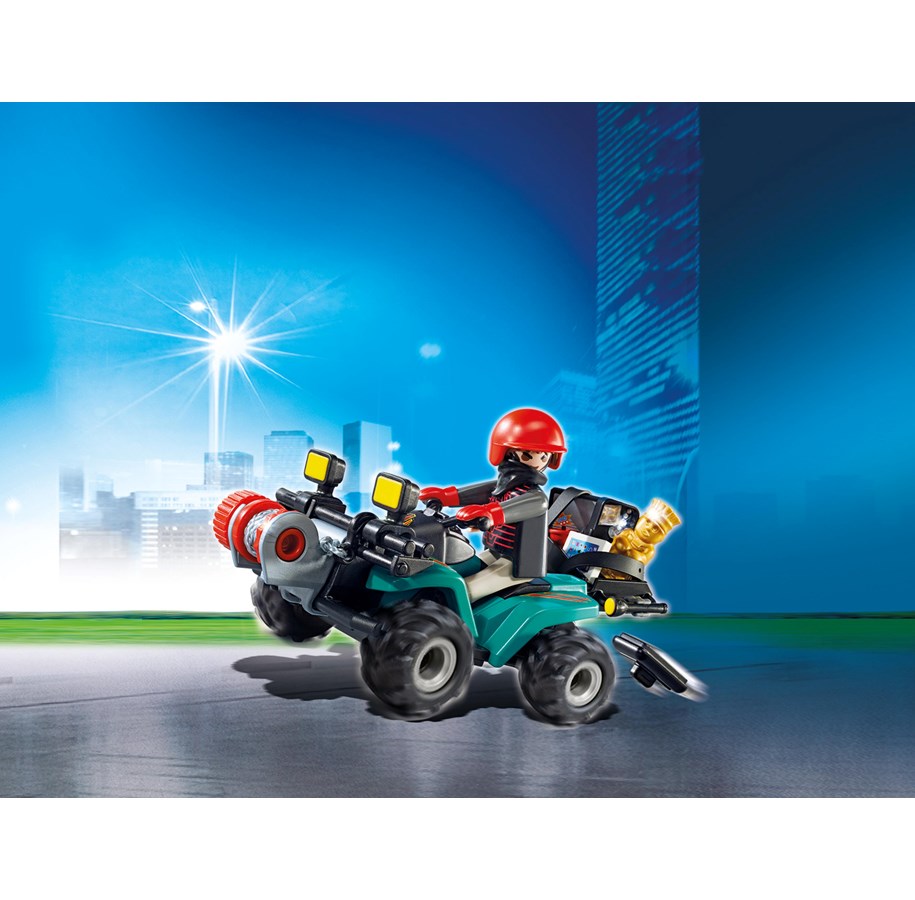 Playmobil - Playmobil Kaupunkitoimintaa - Rosvo, mönkijä ja ryöstösaalis - 6879
