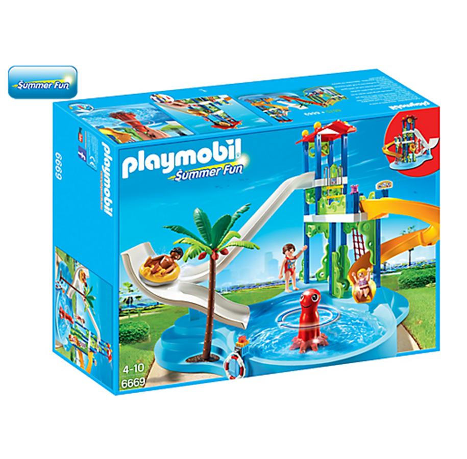 Playmobil - Playmobil Kesähauskuus - Water Park with Slides - 6669 - 6669