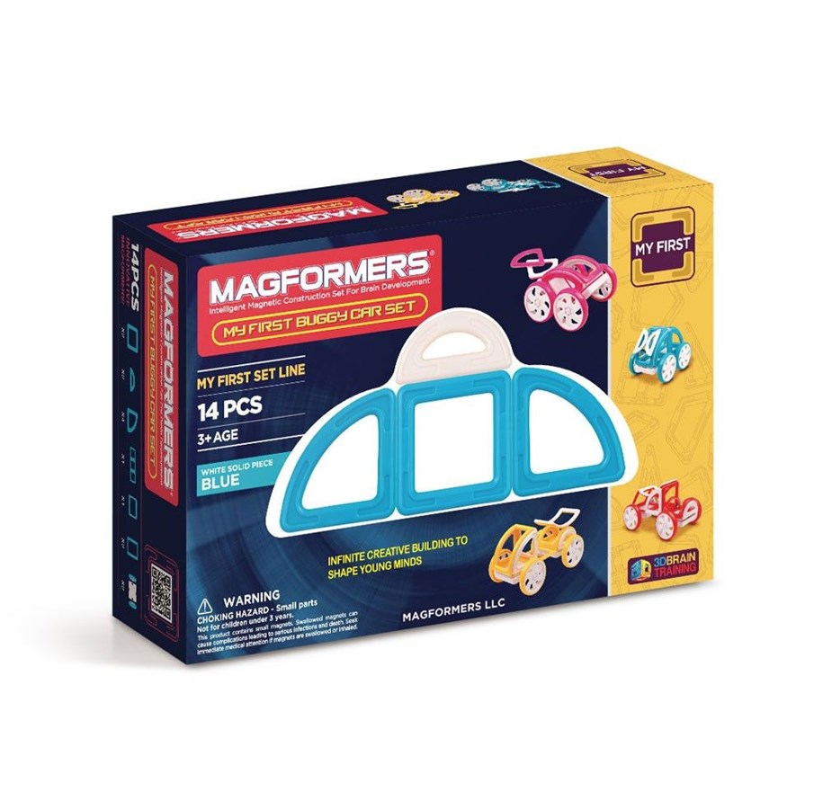 Rakennussarjat - Magformers My First Buggy Car Blue - 14 pcs - MAG-63146