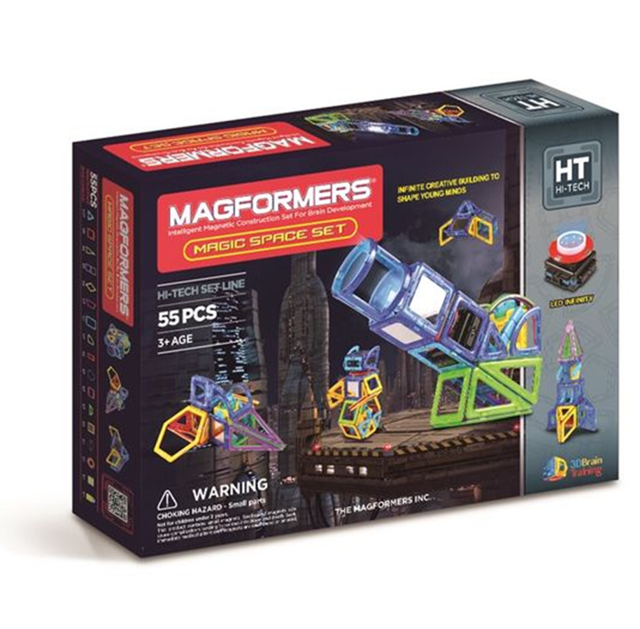 Rakennussarjat - Magformers Magic Space Set - 55 pcs - MAG-3028