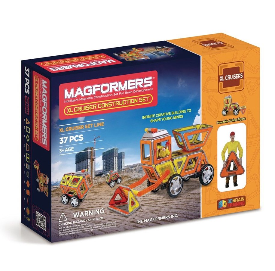 Rakennussarjat - Magformers XL Cruisers Construction - 37 pcs - MAG-3009
