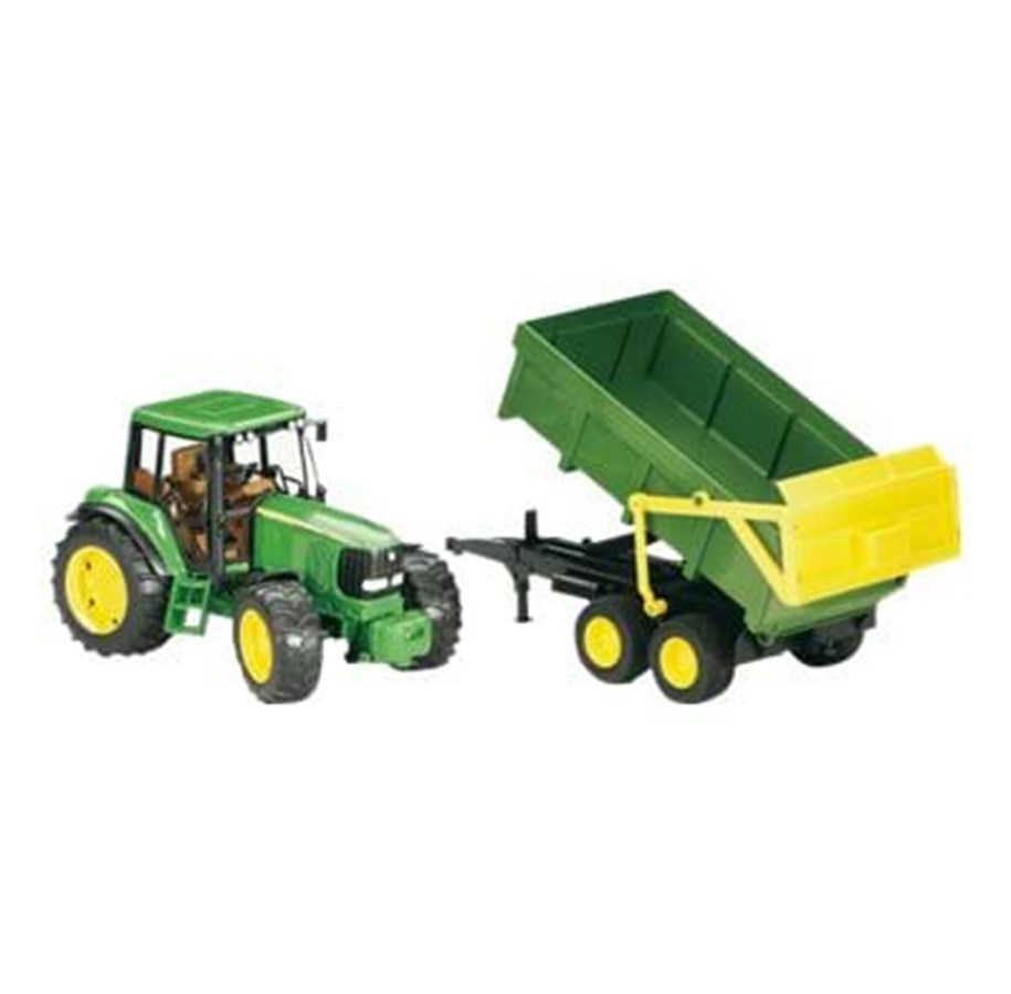 Leluautot - Bruder John Deere 6920 with Trailer - 02058