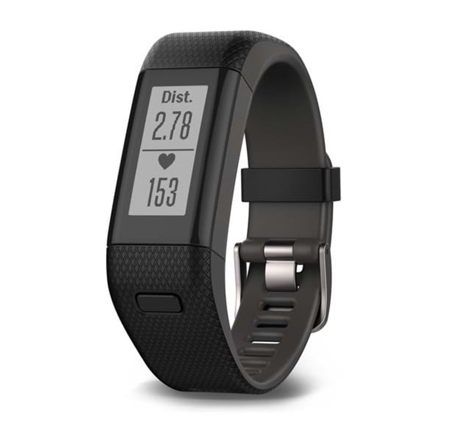 Älykellot, Urheilukellot & Aktiivisuusrannekkeet - Garmin vívosmart HR+ Black/Grey - 010-01955-30