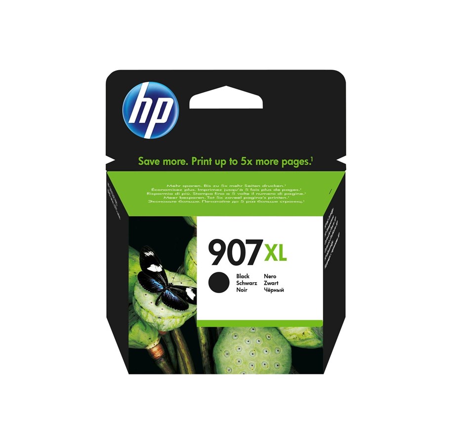 Mustepatruunat, värikasetit ja lisävarusteet - HP 907XL / T6M19AE High Kapasiteetti Musta Ink - For Officejet Pro 6960 & 6970 Sarja - T6M19AE