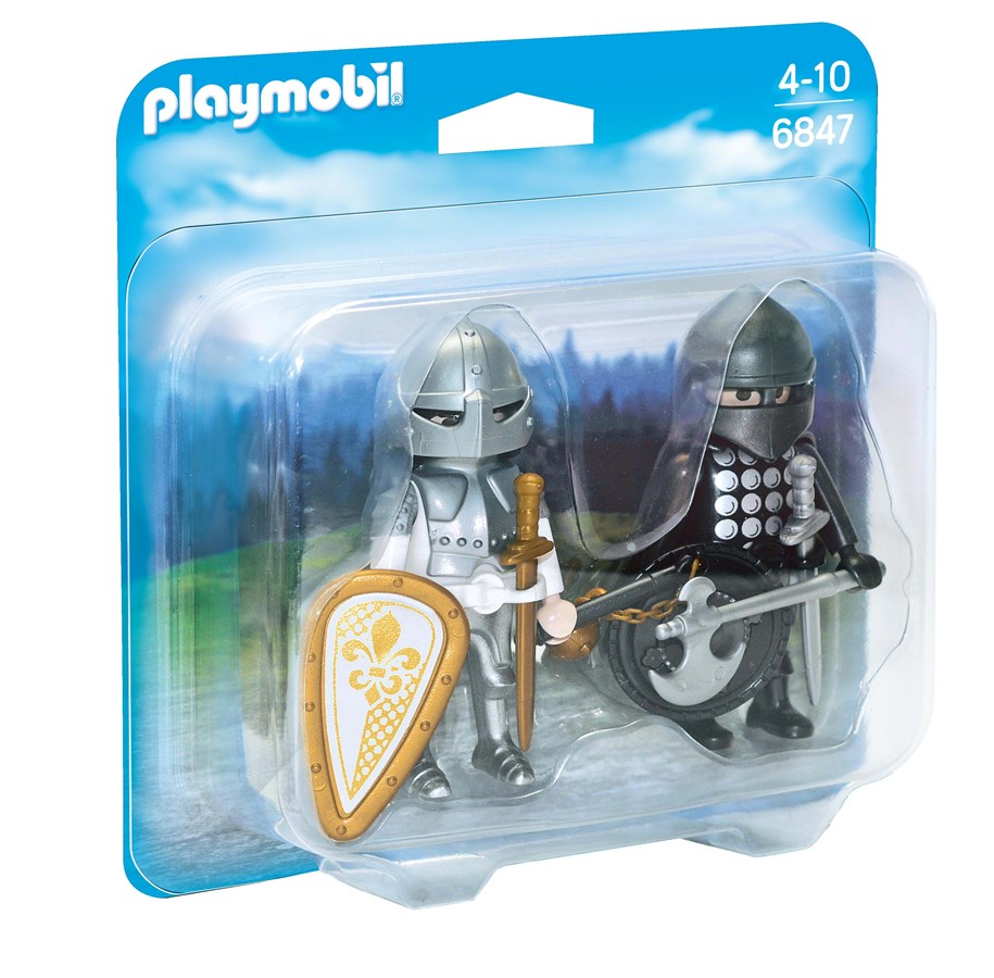 Hahmot - Playmobil DuoPack musta ja hopeinen ritari - 6847