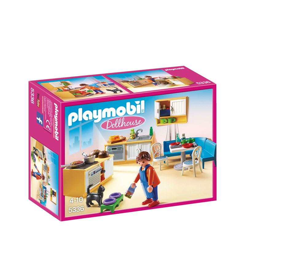 Playmobil - Playmobil Nukkekoti - Keittiö ja oleskelunurkkaus - 5336
