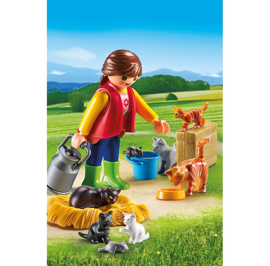 Hahmot - Playmobil Värikäs kissaperhe - 6139