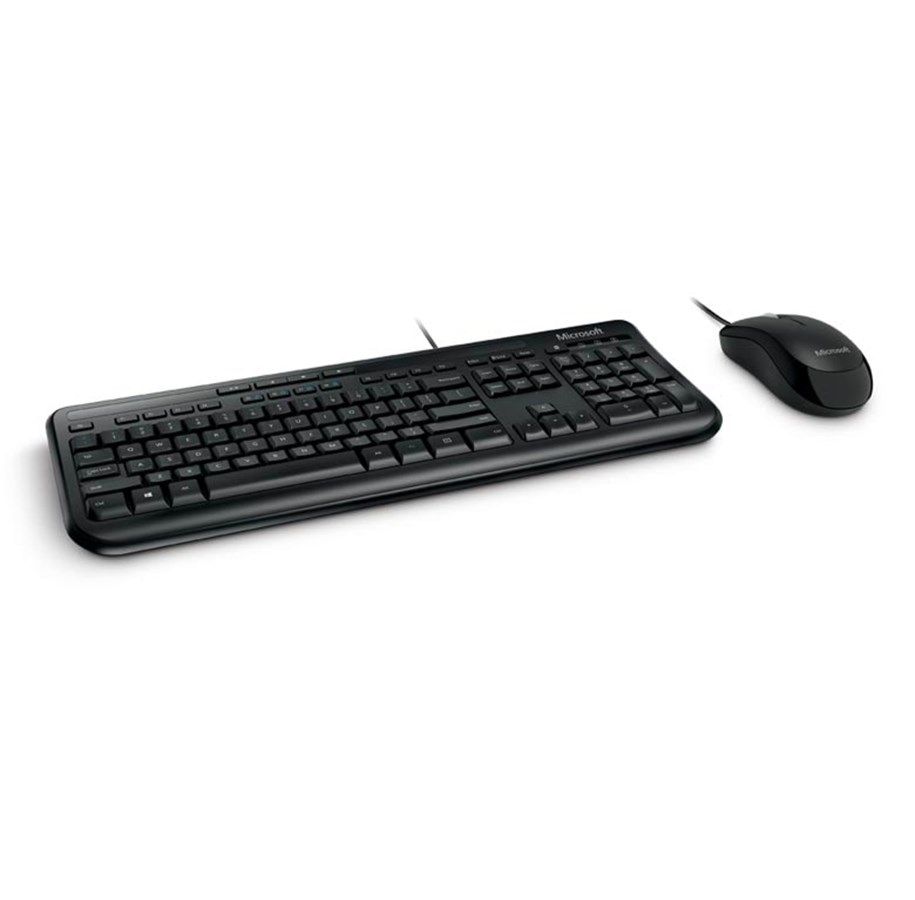 Näppäimistöt - Microsoft Langallinen Desktop 600 yrityksille - Näppäimistö ja Hiirisetti - Pohjoismainen - Musta - 3J2-00011