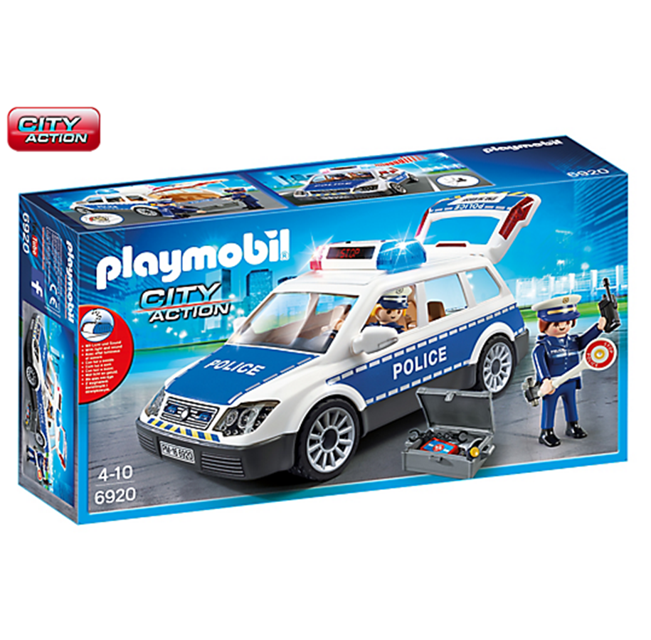 Playmobil - Playmobil Kaupunkitoimintaa - Squad Car with Lights and Soun - 4008789069207