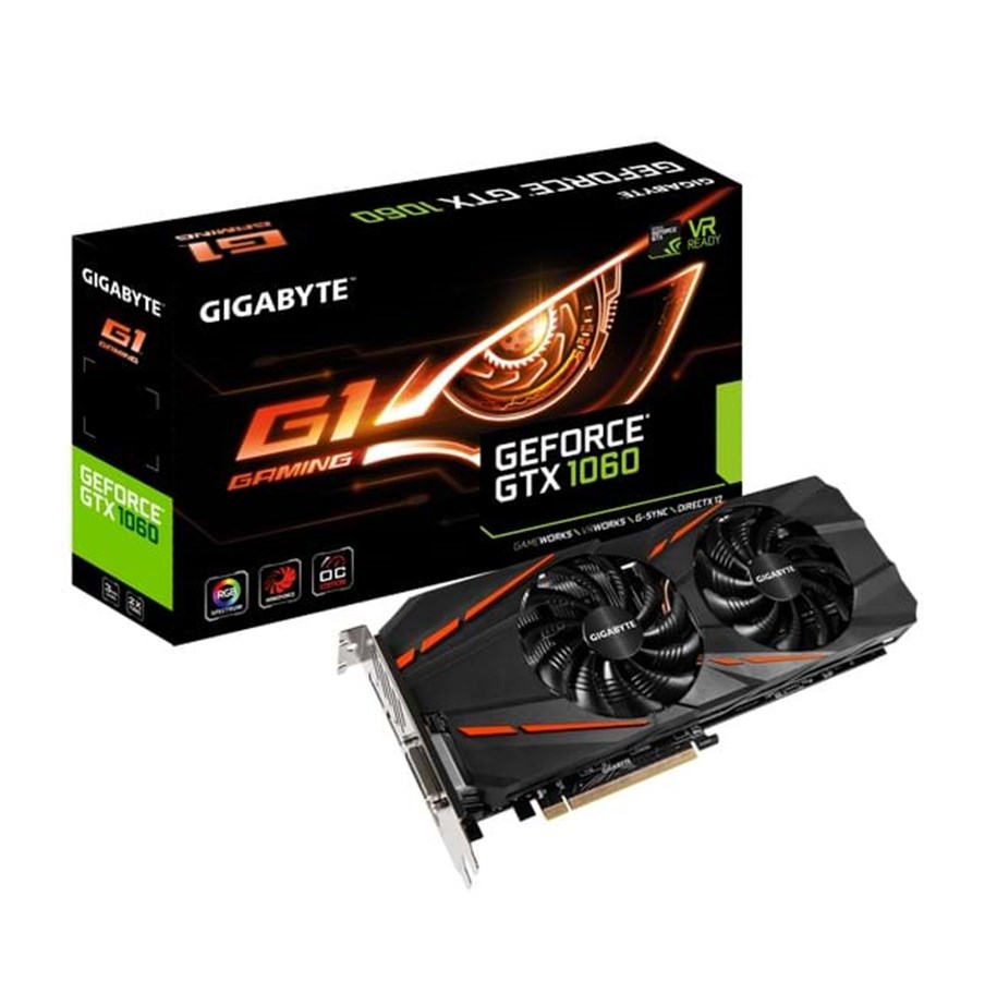 Näytönohjaimet - GIGABYTE GeForce GTX 1060 G1 GAMING - 3GB GDDR5 RAM - Näytönohjaimet - GV-N1060G1 GAMING-3GD