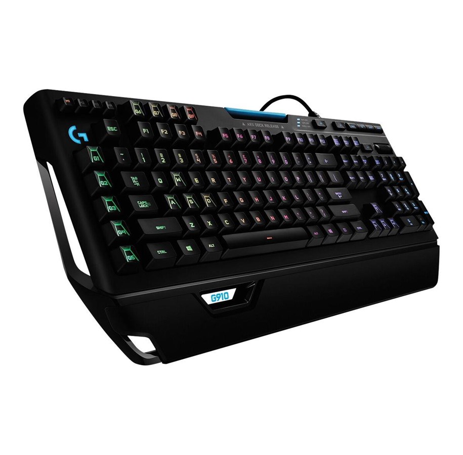Näppäimistöt - Logitech G910 Orion Spectrum - ND - Pelinäppäimistö - Pohjoismainen - Musta - 920-008016