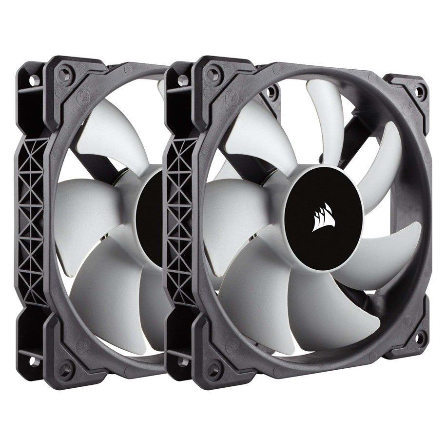 Kotelotuuletin - Corsair ML120 TP Magnetic Levitation - Kotelotuuletin - 120mm - Musta valkoisilla siivillä - 37 dBA - CO-9050039-WW