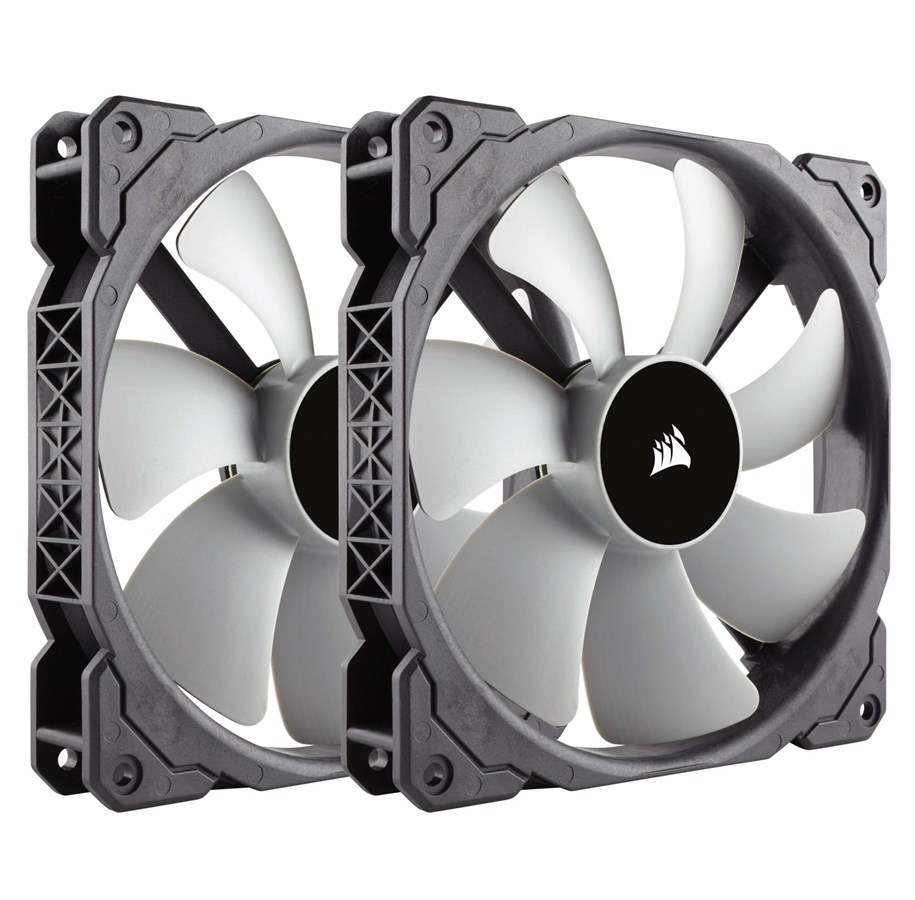 Kotelotuuletin - Corsair ML140 TP Premium Magnetic Levitation - Kotelotuuletin - 140mm - Musta valkoisilla siivillä - 37 dBA - CO-9050044-WW