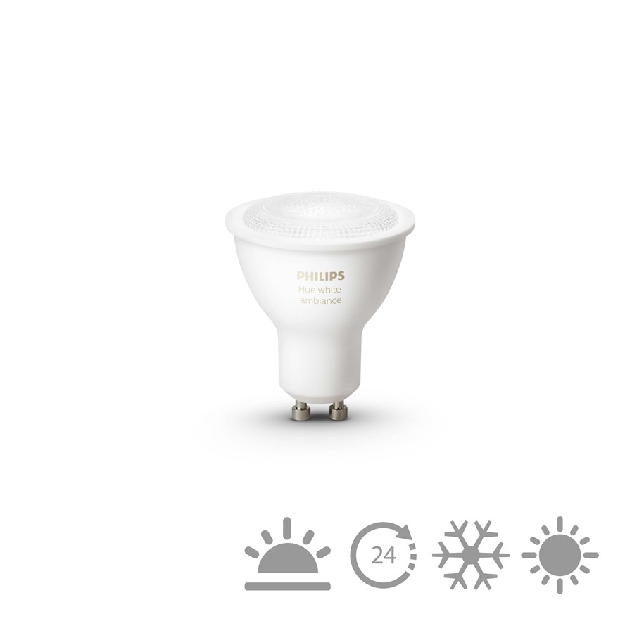 Smart Home - Älykoti - Philips Hue White Ambiance GU10 Bulb - 929001257601