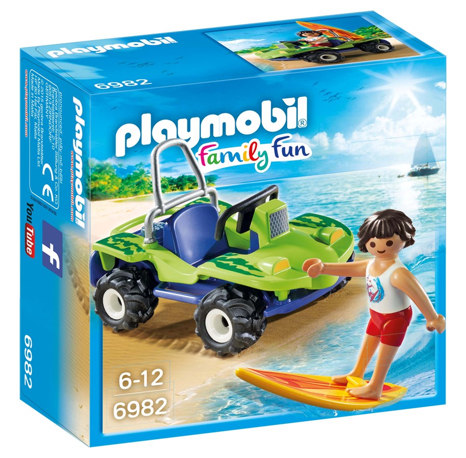 Playmobil - Playmobil Family Fun - Surffaaja ja ranta-auto - 6982