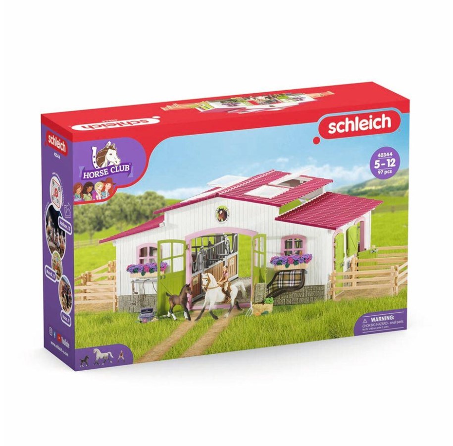 Schleich - Schleich Ratsastuskeskus mukana ratsastaja ja hevoset - 42344