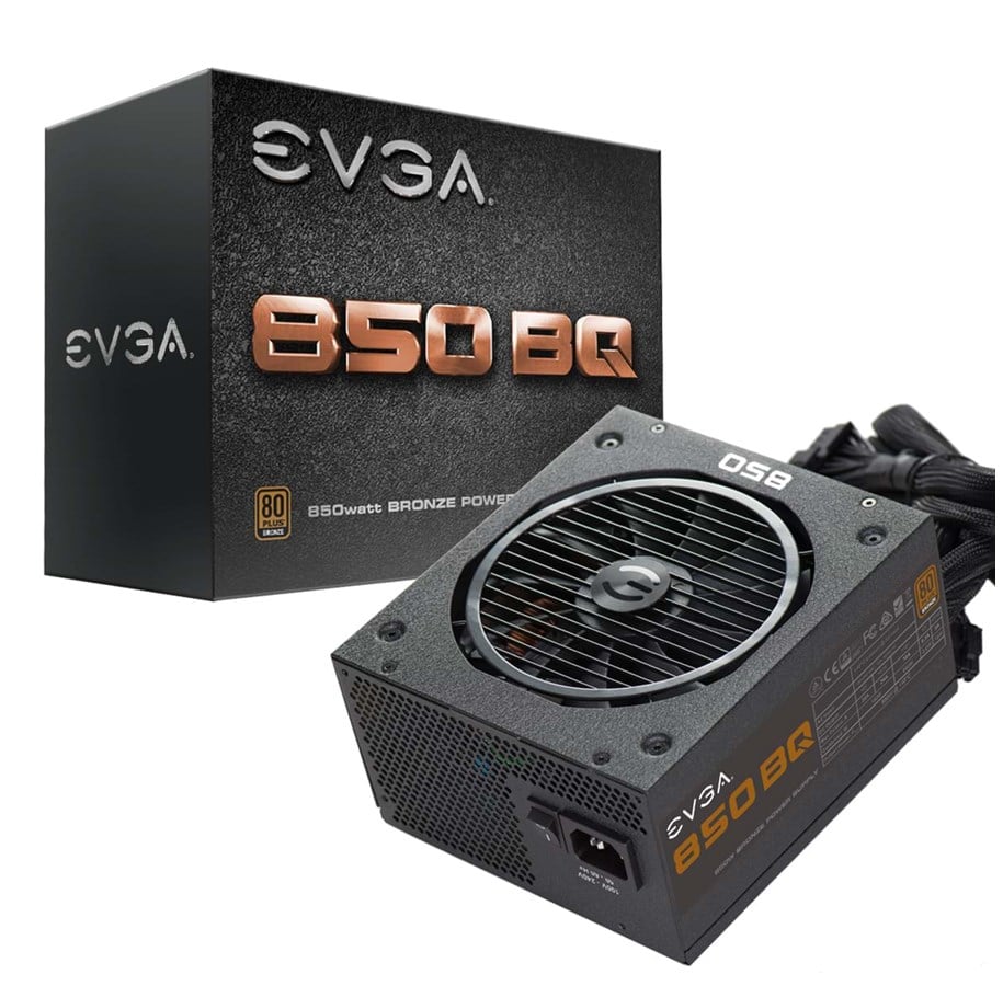 Virtalähde - EVGA BQ 850 Virtalähde - 850 Watt - 140 mm - ATX - 80 Plus Pronssi sertifioitu - 110-BQ-0850-V2