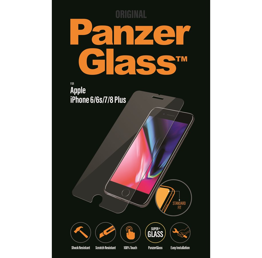 Puhelintarvikkeet - Näytönsuojat - PanzerGlass Apple iPhone 6 | 6s | 7 | 8 Plus -näytönsuojalasi - PANZER2004