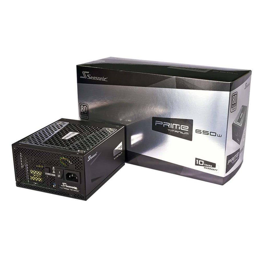 Virtalähde - Seasonic Prime Titanium 650 Virtalähde - 650 Watt - 135 mm - ATX - 80 Plus Titaani sertifioitu - SSR-650TD