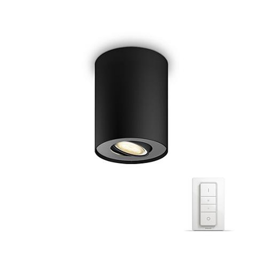 Smart Home - Älykoti - Philips Hue Pillar - Single Spot - Black - 915005403301