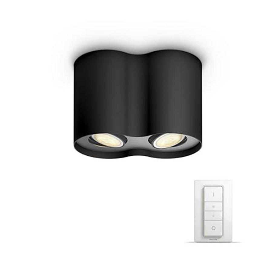 Smart Home - Älykoti - Philips Hue Pillar - Dual Spot - Black - 915005403201