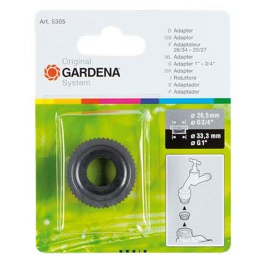 Puutarhan kastelu - Gardena Adaptor 33.3 mm to 26.5 mm 5305 - 5305