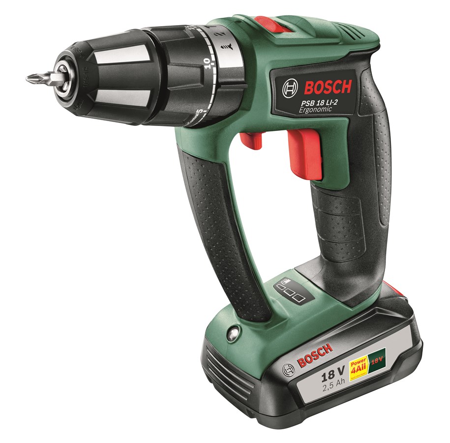Ruuvi- ja Porakoneet - Bosch PSB 18 LI-2 Ergonomic - 06039B0302