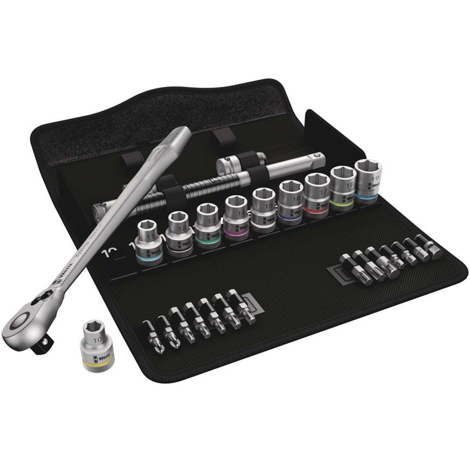 Poranterät & Ruuvauskärjet - Wera Zyklop Metal Ratchet Set- 28 pieces - 05004078001