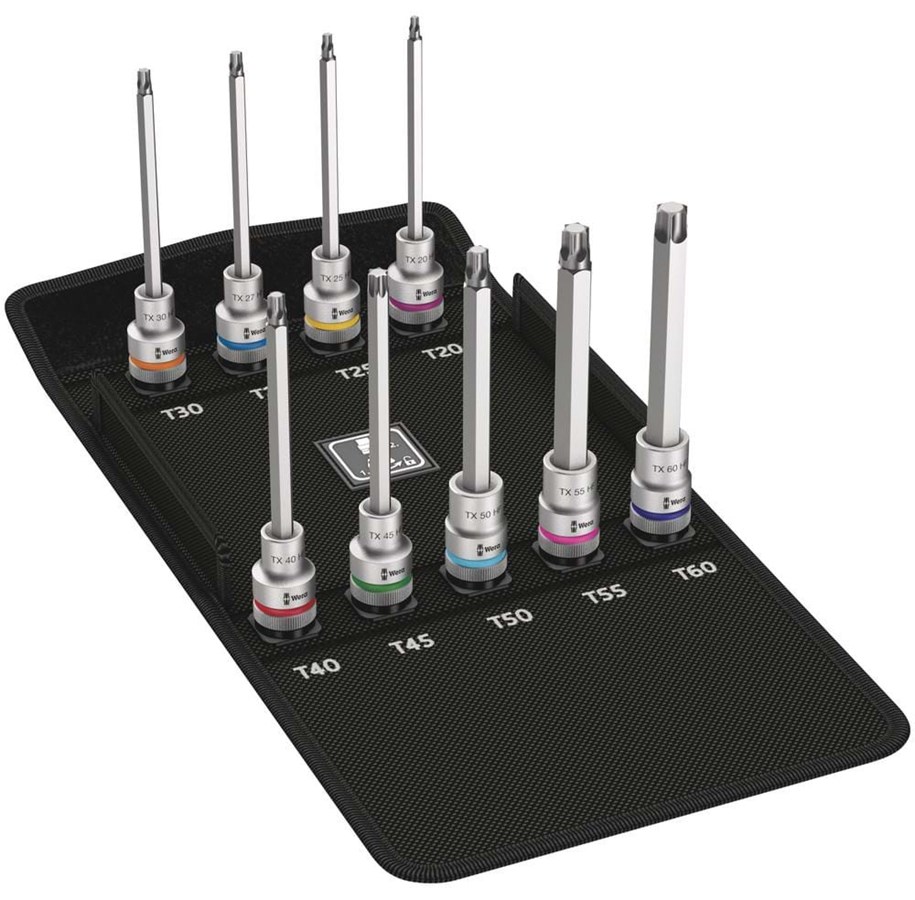 Poranterät & Ruuvauskärjet - Wera TORX® HF 3 Zyklop -bittipistokkeiden sarja - 05004212001