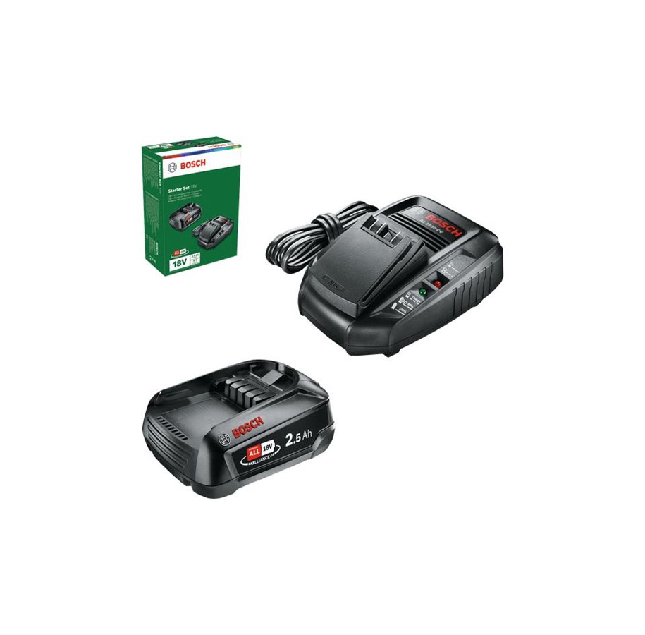 Akut ja laturit - Bosch Aloituspaketti 18 V (2,5Ah + AL 1830 CV) - 1600A00K1P
