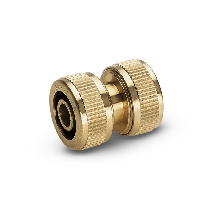 Puutarhan kastelu - Kärcher Messinkiliitin, 3/4" Aqua Stop -sulkijalla - 2.645-102.0