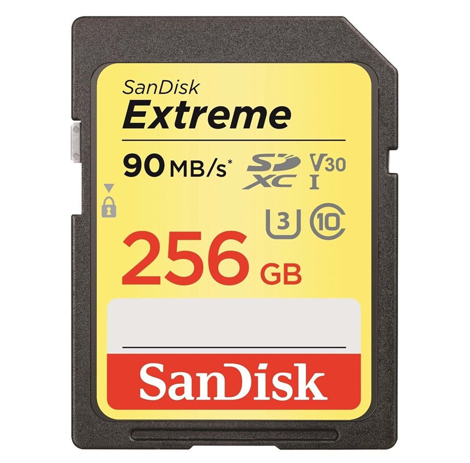 Muistikortti - SANDISK Extreme SDXC V30 U3 90MB/s - 256GB - SDSDXVF-256G-GNCIN