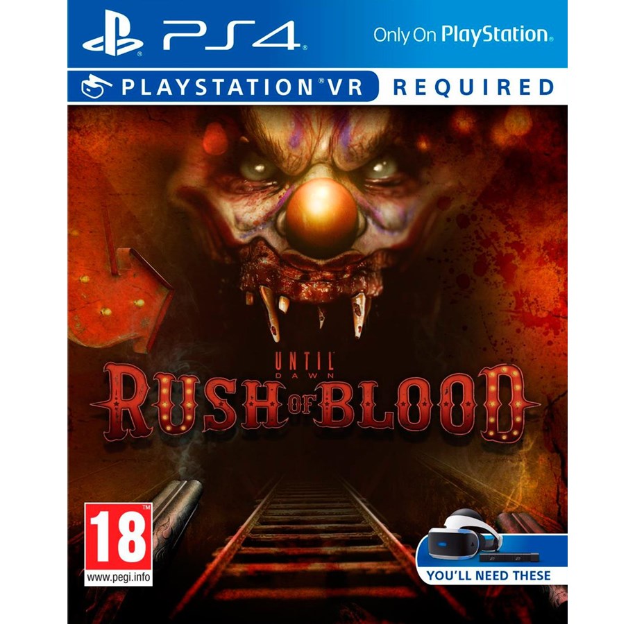 Pelit - Until Dawn: Rush of Blood (VR) - Sony PlayStation 4 - Virtuaalitodellisuus - 711719848158